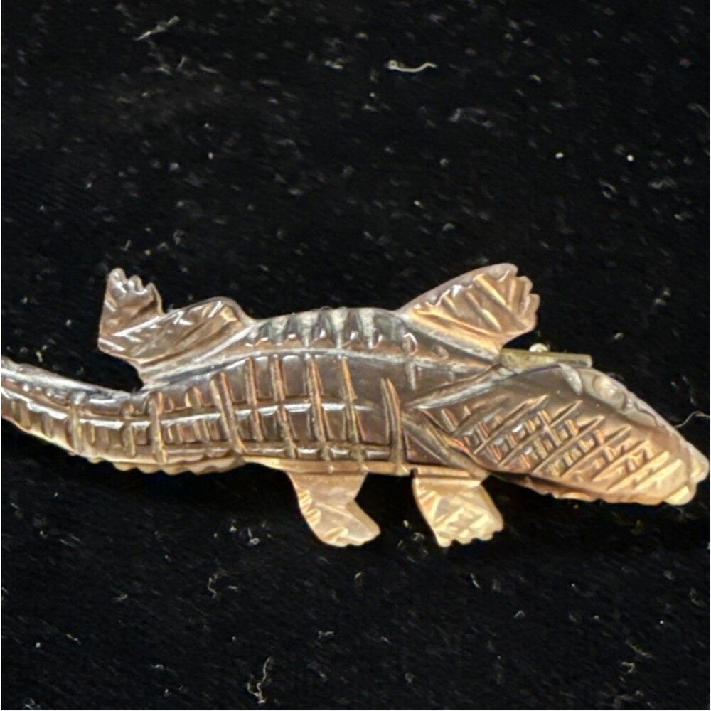 alligator crocodile Brooch Pin Fashion Jewelry  2.5”